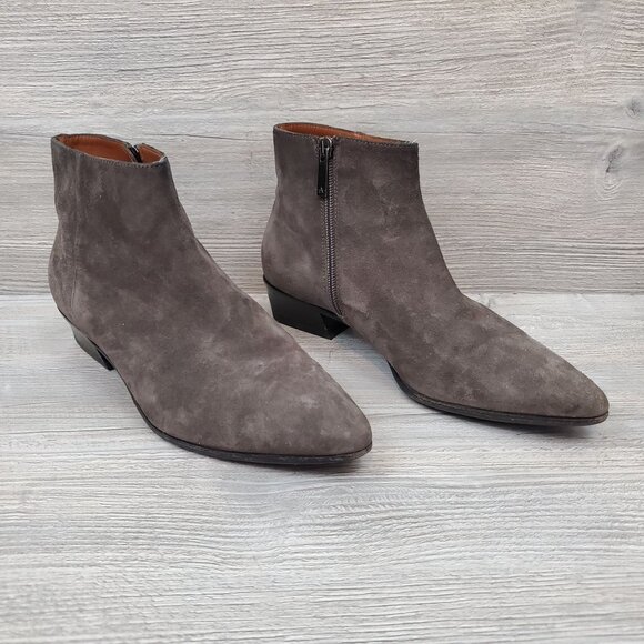 Aquatalia Fire Waterproof Suede bootie in taupe - Picture 1 of 14